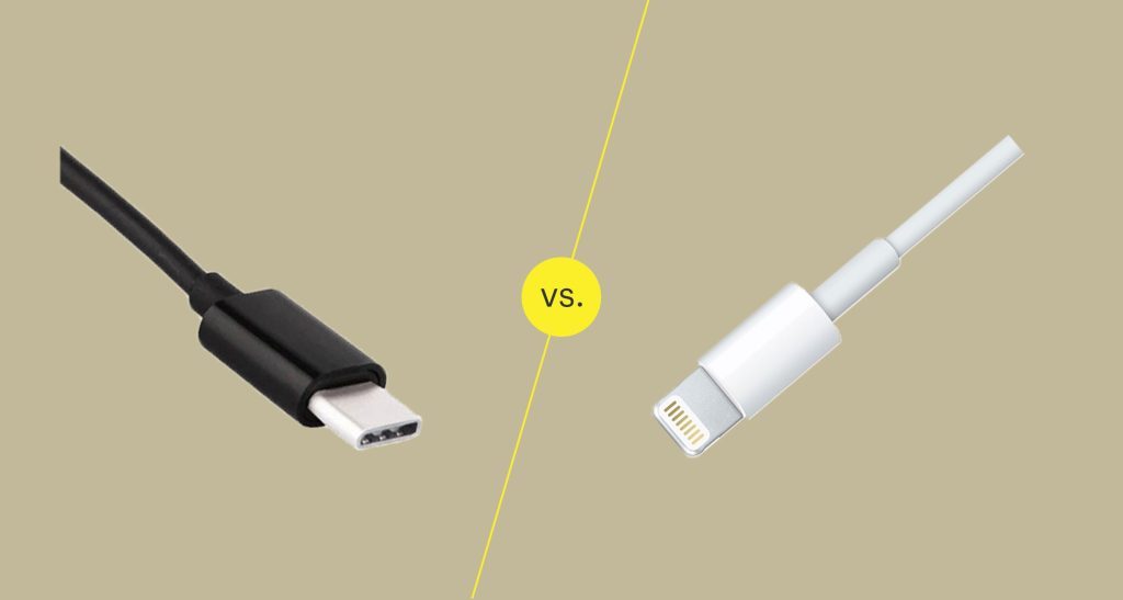 usb c omzetten naar lightning kabel